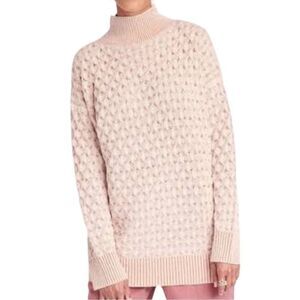 Knox Rose Pastel Orange Mock Neck Sweater New Size X-Large